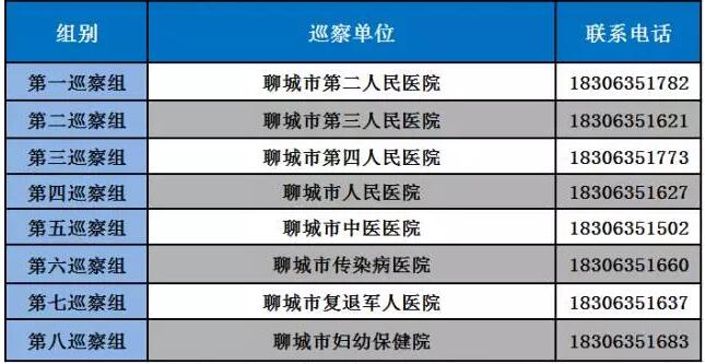 聊城市属医院专项巡察公告